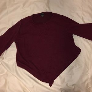 Maroon crop top